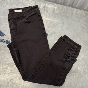 Anthropologie Pilcro Women’s Black Low Rise Cropped Jeans Size 28